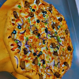 Pizza Seekh kebab especial