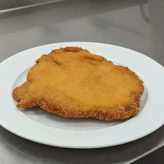Escalope rellena de jamón y queso