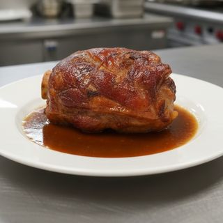 Codillo de cerdo asado al horno