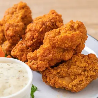 Pollo frito Alitas(4 Uds.) Con Patatas Y Bebida