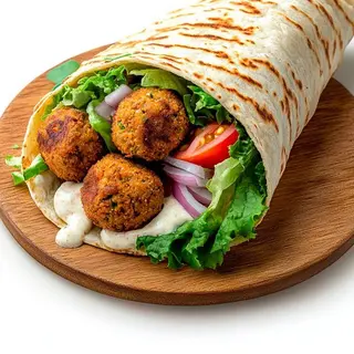Doner  Falafel Con Pan Durum (Mediano)