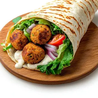 Doner  Falafel Con Pan Durum (Grande)