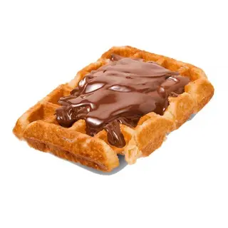 Gofres con chocolate 