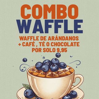 COMBO WAFFLE + BEBIDA CALIENTE
