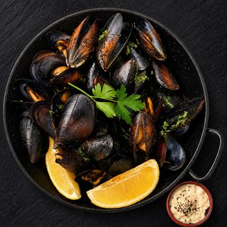 Mejillones a la brasa