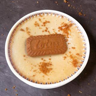 Tarta de queso y café con galleta Lotus (2-3 personas)