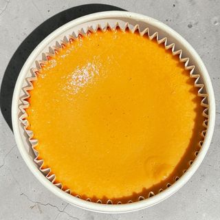Tarta de queso con naranja y chocolate (2-3 personas)