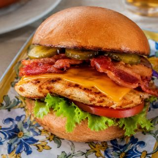 Blue Chicken Burger