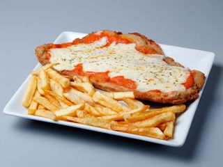 Milanesa napolita de ternera 
