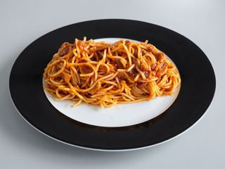 Spaghetti Arrabbiata (picante y beicon)