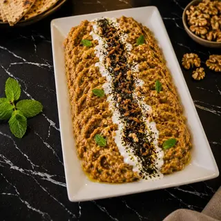 Berenjena Cremosa Persa (Kashk e Bademjan)