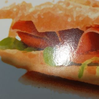 Bocata De Lomo Con Pimiento Y Jamón Serrano (Media Barra)