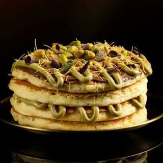 Pancakes Dubái y Chocolate con Leche