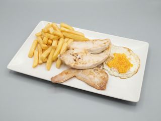 Plato combinado de pechuga