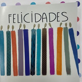 TARJETA FELICIDADES VELAS