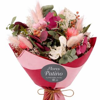 RAMO FLOR SECA EN TONOS ROSA