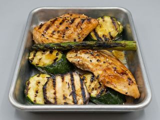 Pollastre I Verdures A La Planxa