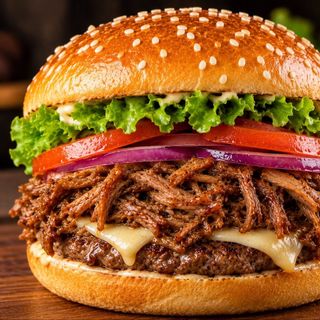 Hamburguesa De Carne Mechada