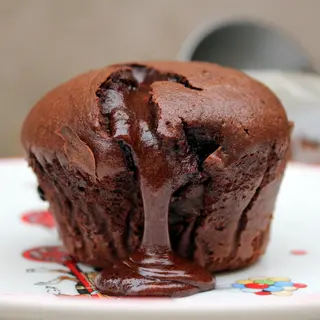 coulant de chocolate negro ( posible sin gluten )