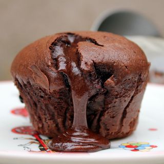 coulant de chocolate negro ( posible sin gluten )