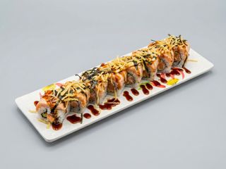 M9.makide salmón con mayonesa flambeado 