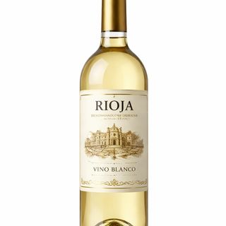 Botella de vino Rioja blanco