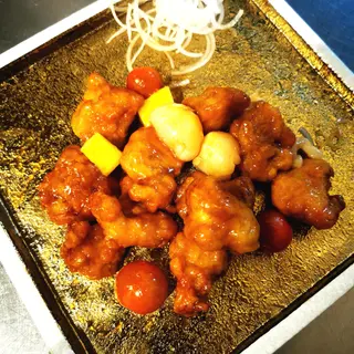 57a.pollo agridulce con frutas