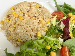 ARROZ FRITO CON JAMÓN