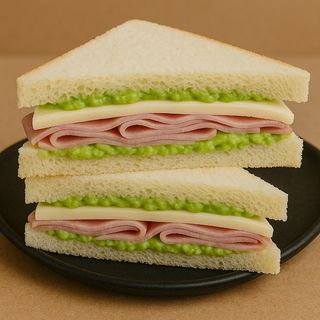 S. Guacamole, jamón york y queso tierno