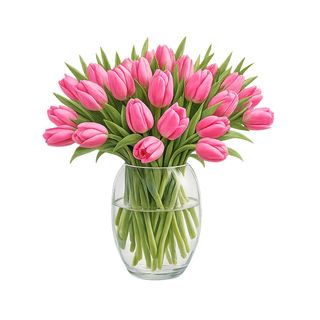 Paquete 20 Tulipanes Double Pink