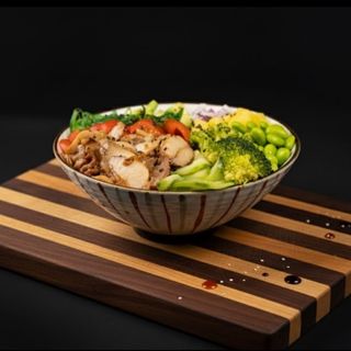 chicken teriyaki poke bowl