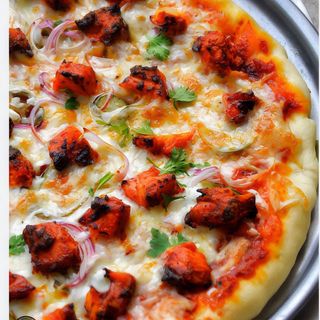Pizza Pollo Tikka familiar 