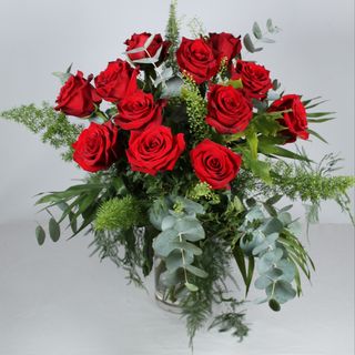 Bouquet 12 Rosas Rojas Premium