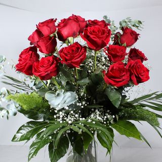 Bouquet 17 rosas rojas