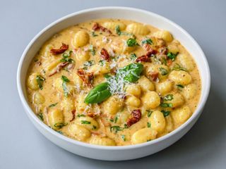 Gnocchi Con Salsa De LA Casa Con Albhaca