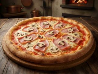 Pizza Prosciutto E Funghi (33 Cm.)