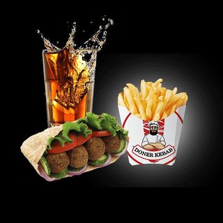 Menu pan pita Falafel