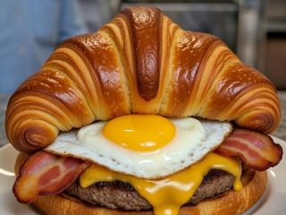 Croissant lotus Burguer completo