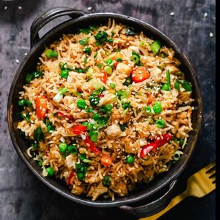 Arroz Teriyaki con Pollo