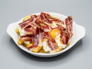 Huevos Rotos con jamon