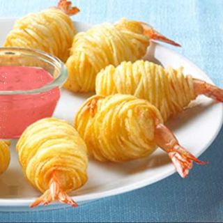 Langostinos revueltos de patata (5 uds)