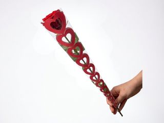 Rosa Roja Blonda Corazones "8M"