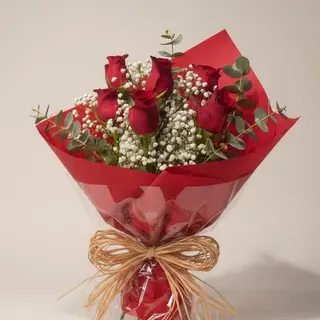 Media Docena Rosas Rojas
