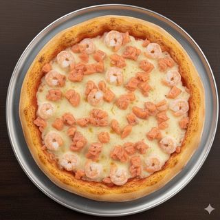 Pizza Salmon Y Gambas (Mediana)