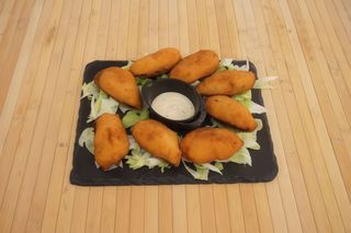 Mejichones Tigres con Bechamel