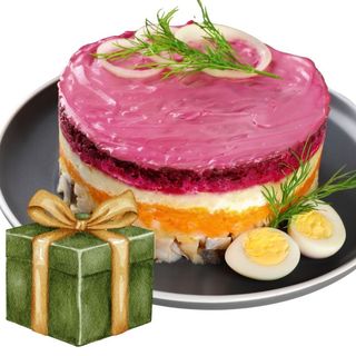 ENSALADILLA CON ARENQUE SHUBA 1 KG