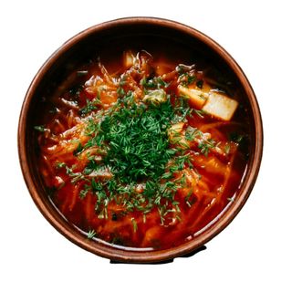 Borsch Cuaresmal con Setas