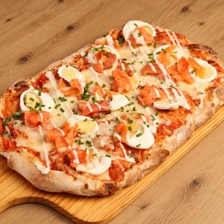 Pizza Salmón- 34 cm.