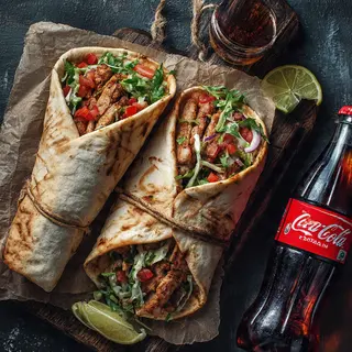 2 kebab 2 durum y 1 litro cola