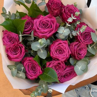 Rosas Morada ( 6 tallos )